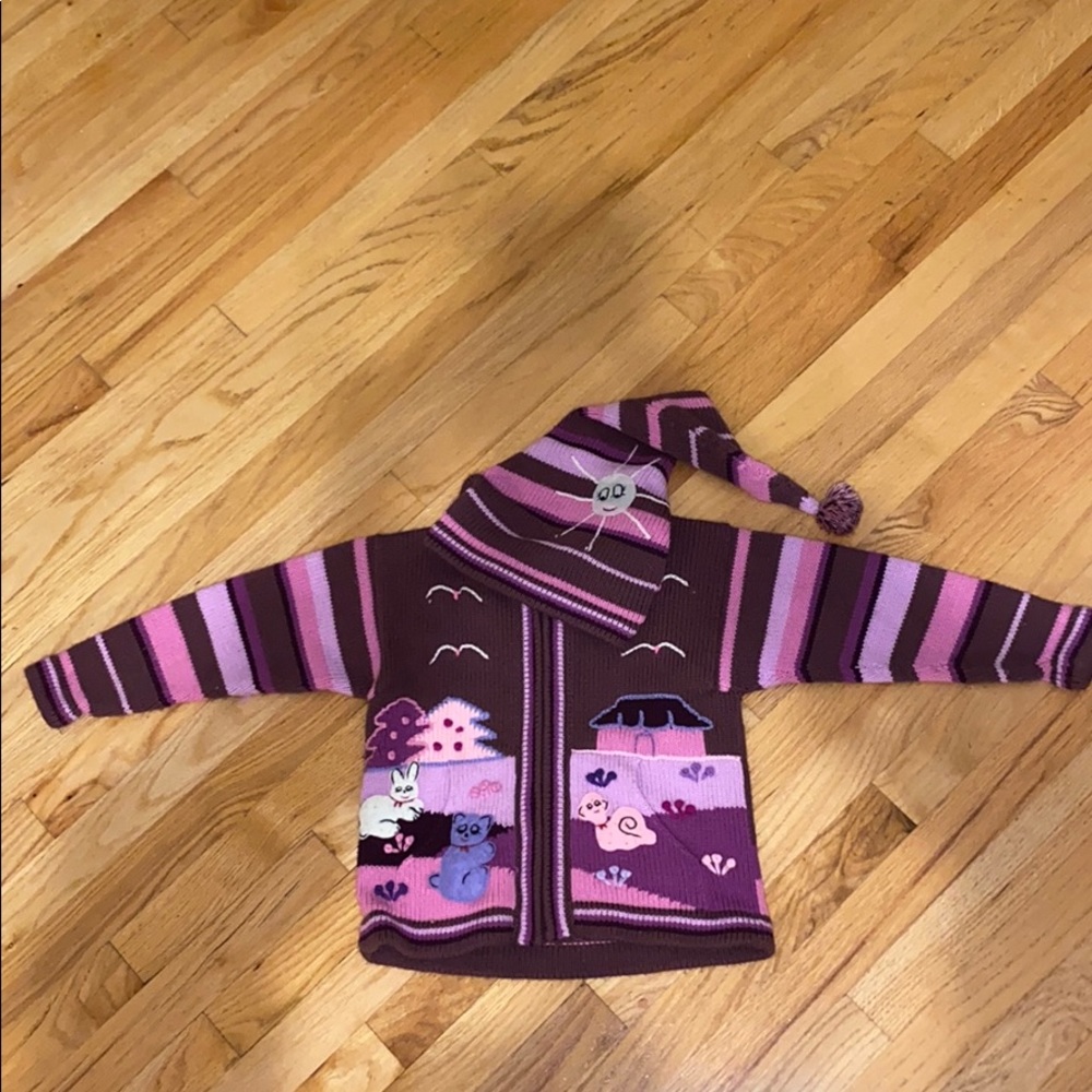 super cute Incazteca applique kids hoodie!